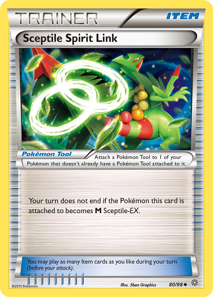 Sceptile Spirit Link (80/98) [XY: Ancient Origins] | Fandemonia Ltd