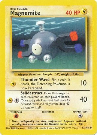 Magnemite (53/102) [Base Set Unlimited] | Fandemonia Ltd