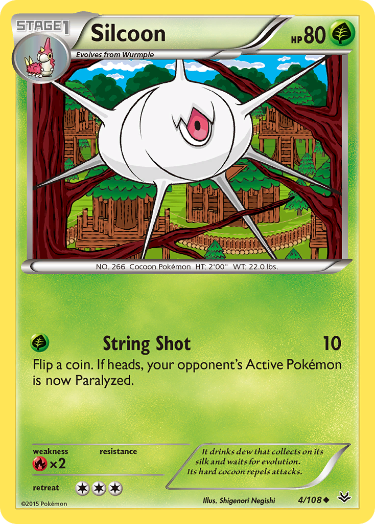 Silcoon (4/108) [XY: Roaring Skies] | Fandemonia Ltd