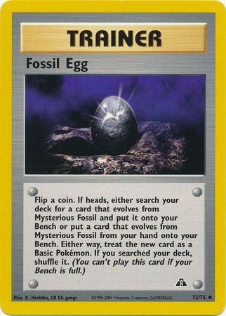 Fossil Egg (72/75) [Neo Discovery Unlimited] | Fandemonia Ltd