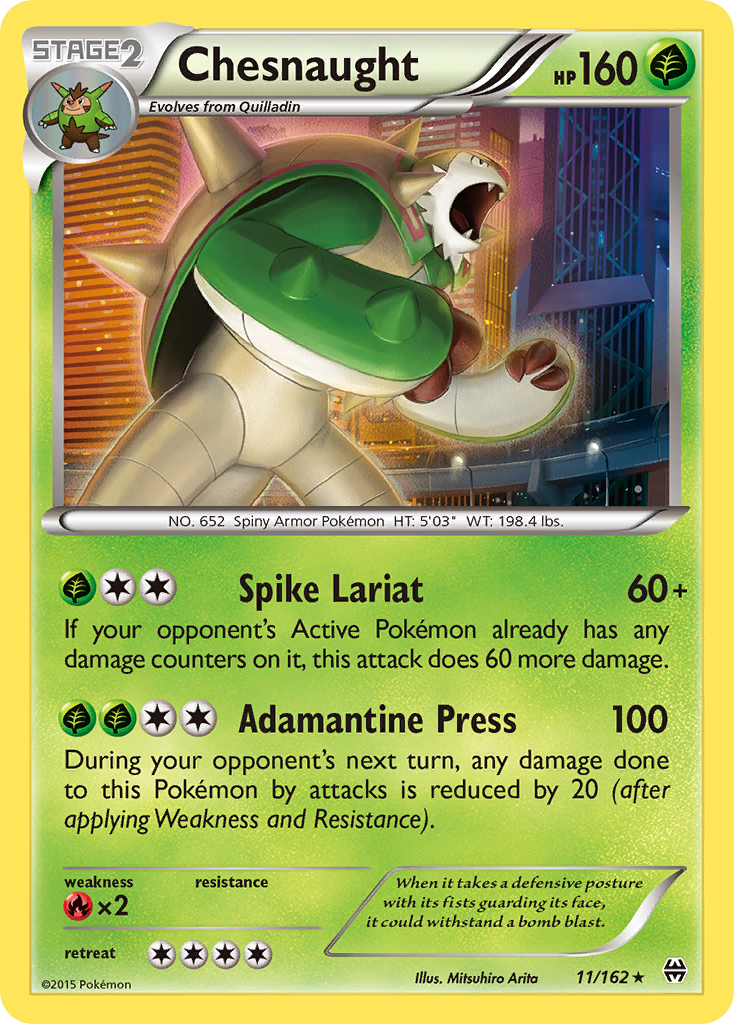 Chesnaught (11/162) [XY: BREAKthrough] | Fandemonia Ltd