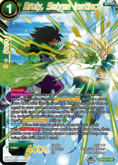 Broly, Saiyan Instinct (EX19-11) [Special Anniversary Set 2021] | Fandemonia Ltd