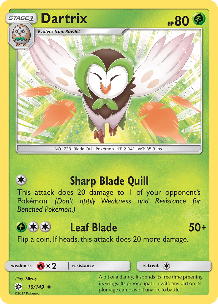 Dartrix (10/149) [Sun & Moon: Base Set] | Fandemonia Ltd