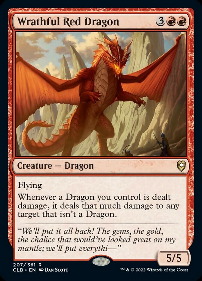 Wrathful Red Dragon [Commander Legends: Battle for Baldur's Gate] | Fandemonia Ltd