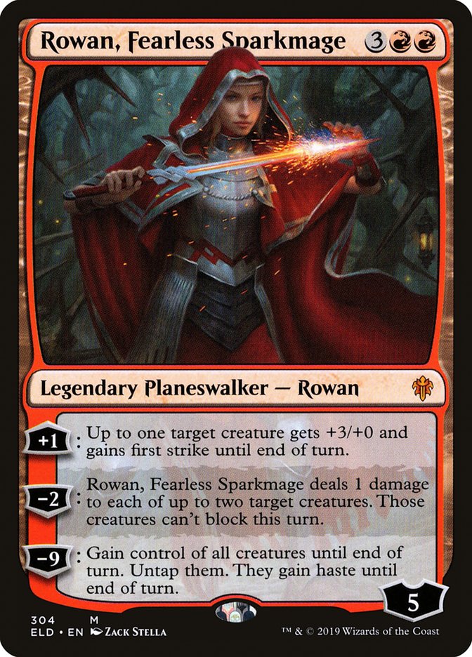 Rowan, Fearless Sparkmage [Throne of Eldraine] | Fandemonia Ltd