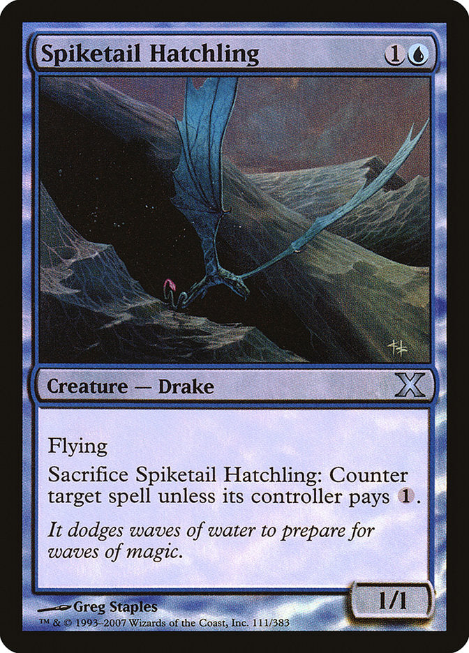 Spiketail Hatchling (Premium Foil) [Tenth Edition] | Fandemonia Ltd