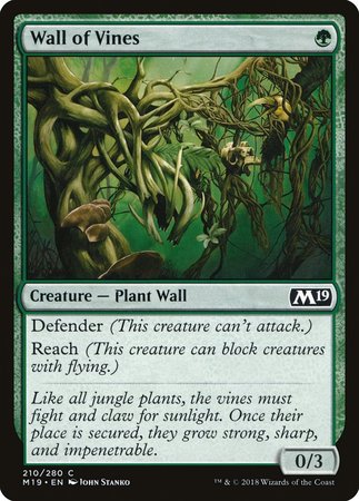 Wall of Vines [Core Set 2019] | Fandemonia Ltd