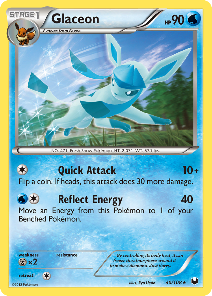 Glaceon (30/108) [Black & White: Dark Explorers] | Fandemonia Ltd