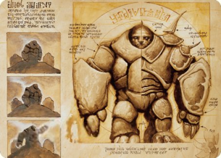 Precursor Golem Art Card [The Brothers' War Art Series] | Fandemonia Ltd