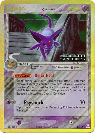 Espeon (4/113) (Delta Species) (Stamped) [EX: Delta Species] | Fandemonia Ltd