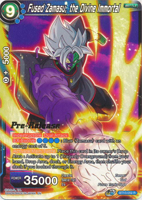 Fused Zamasu, the Divine Immortal (BT10-052) [Rise of the Unison Warrior Prerelease Promos] | Fandemonia Ltd