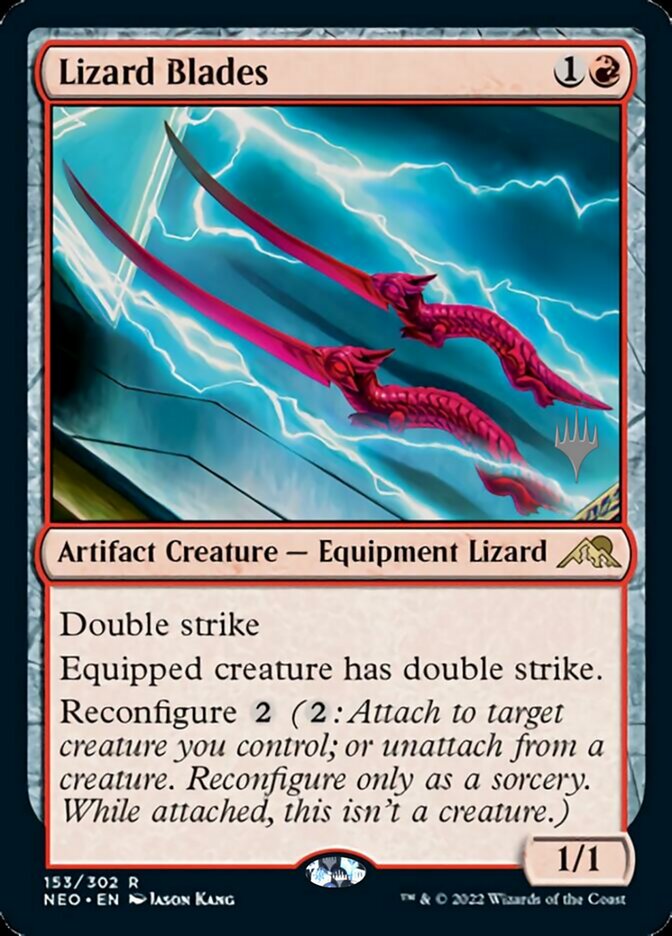 Lizard Blades (Promo Pack) [Kamigawa: Neon Dynasty Promos] | Fandemonia Ltd