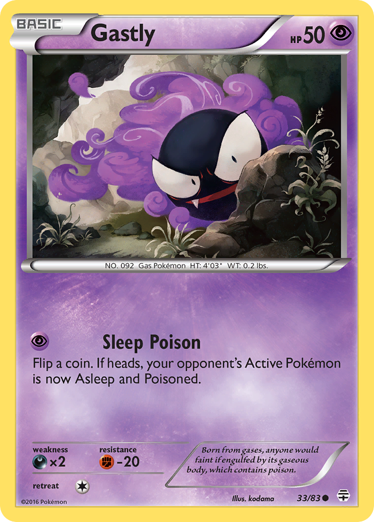 Gastly (33/83) [XY: Generations] | Fandemonia Ltd