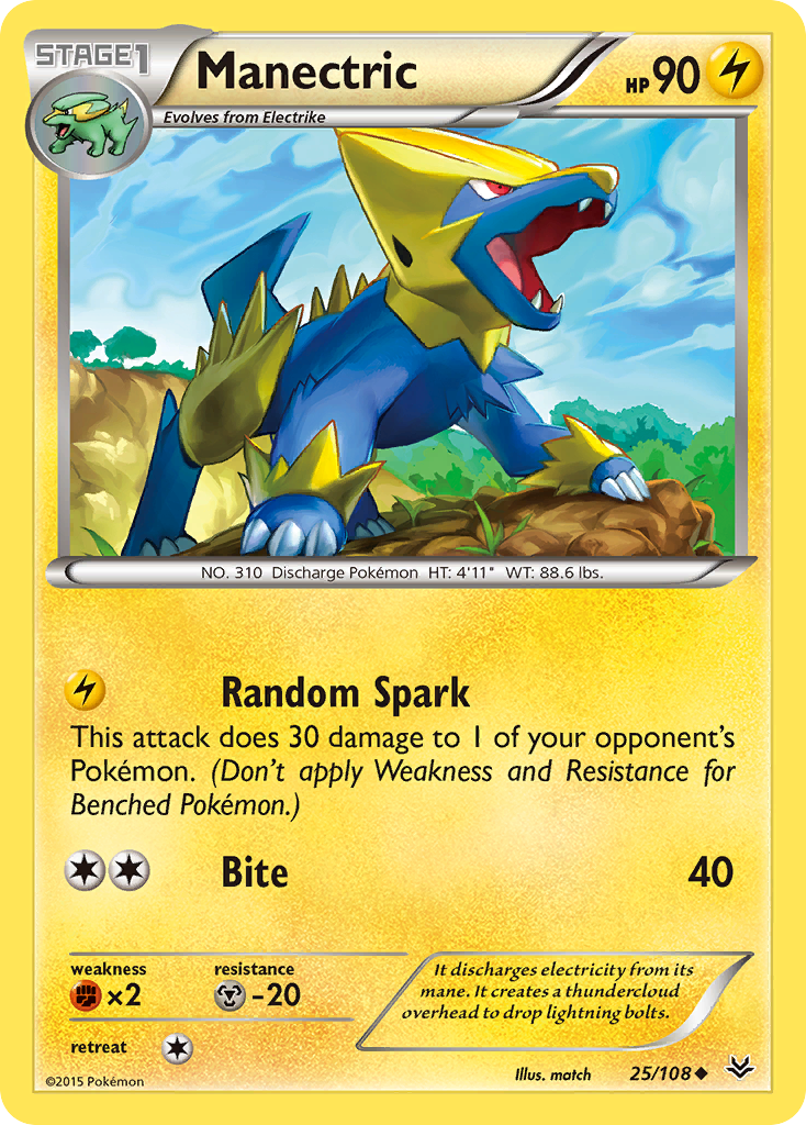 Manectric (25/108) [XY: Roaring Skies] | Fandemonia Ltd