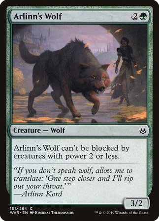 Arlinn's Wolf [War of the Spark] | Fandemonia Ltd