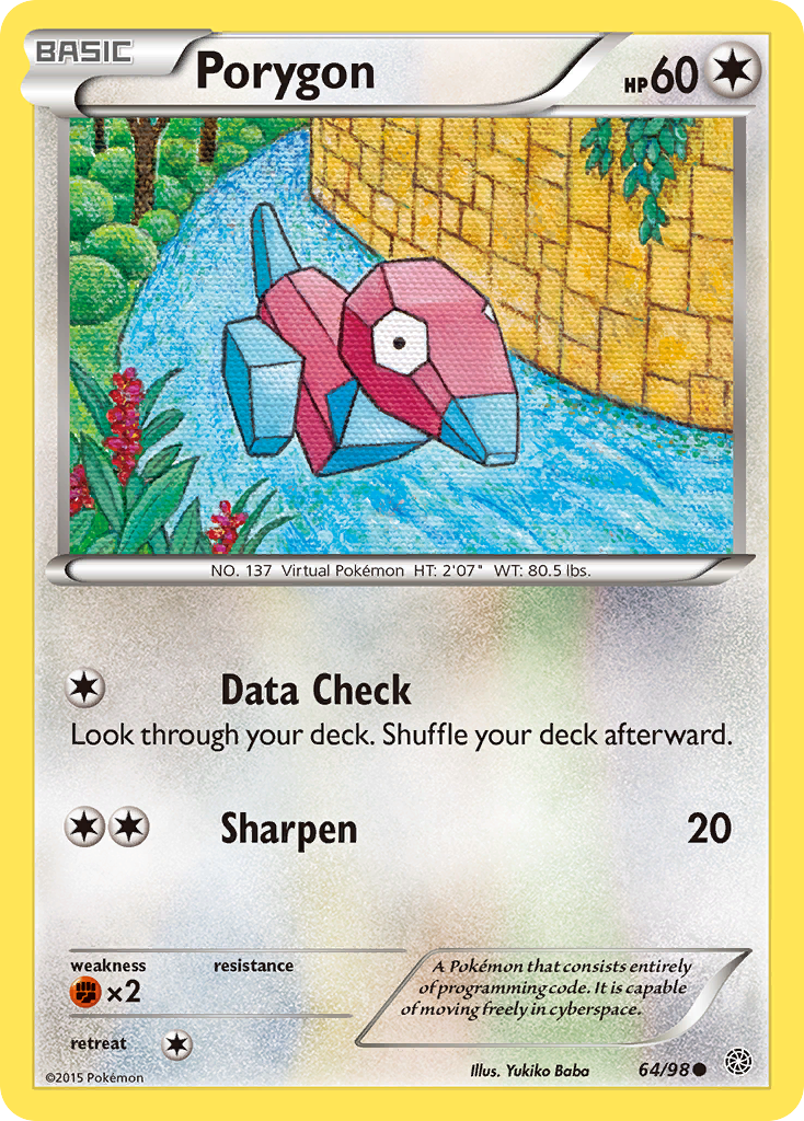 Porygon (64/98) [XY: Ancient Origins] | Fandemonia Ltd