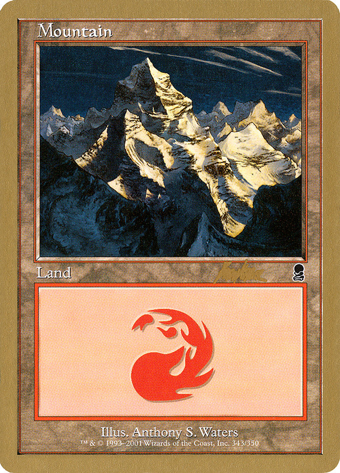 Mountain (bk343) (Brian Kibler) [World Championship Decks 2002] | Fandemonia Ltd