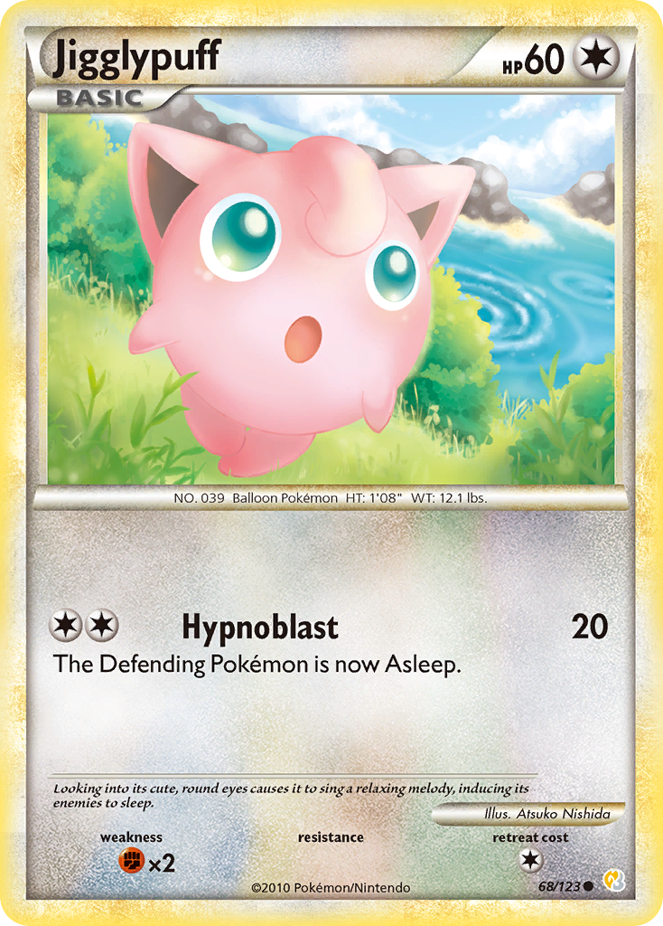 Jigglypuff (68/123) [HeartGold & SoulSilver: Base Set] | Fandemonia Ltd