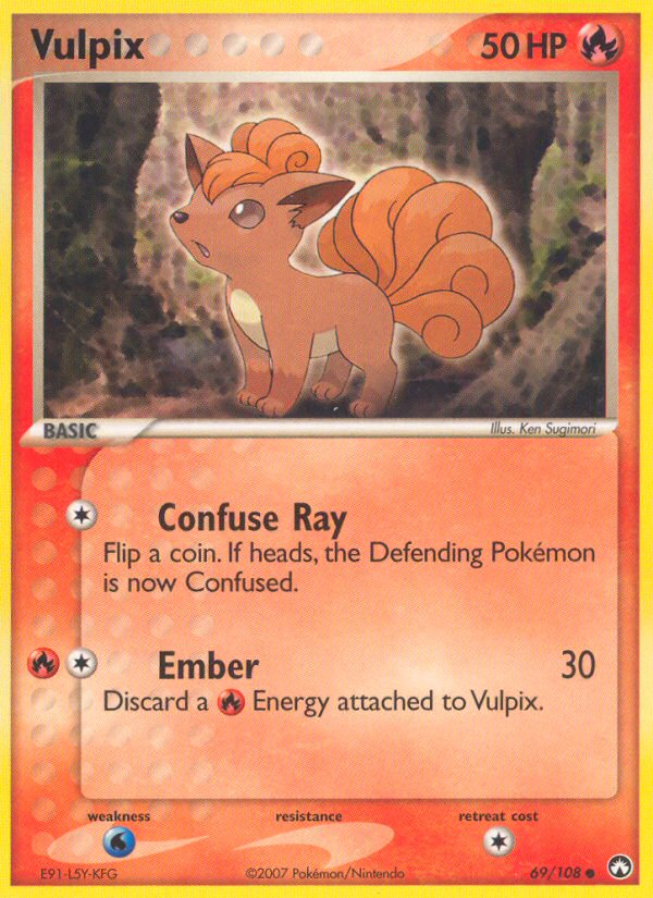 Vulpix (69/108) [EX: Power Keepers] | Fandemonia Ltd