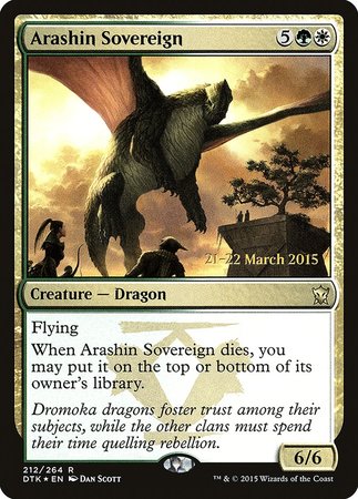 Arashin Sovereign [Dragons of Tarkir Promos] | Fandemonia Ltd