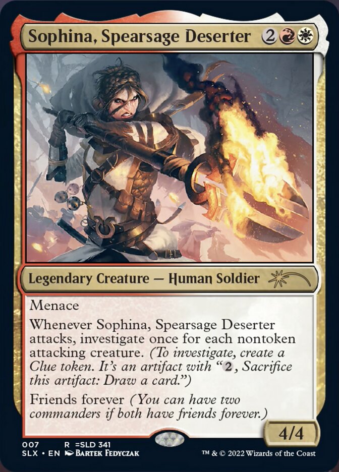 Sophina, Spearsage Deserter [Secret Lair: Universes Within] | Fandemonia Ltd