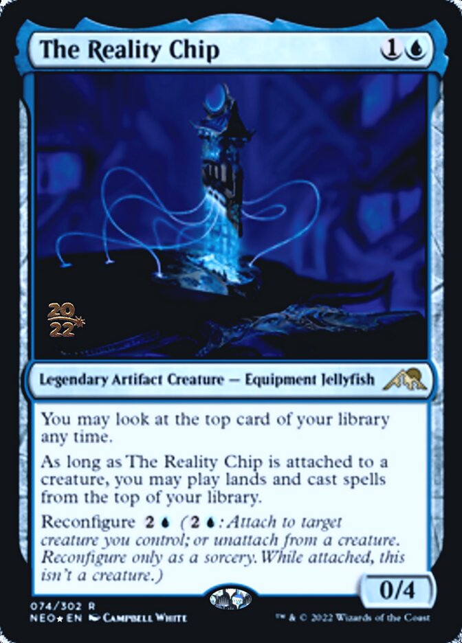 The Reality Chip [Kamigawa: Neon Dynasty Prerelease Promos] | Fandemonia Ltd