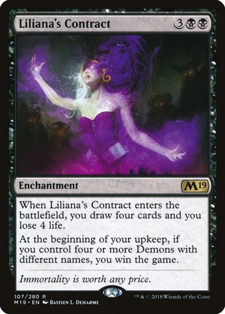 Liliana's Contract [Core Set 2019] | Fandemonia Ltd