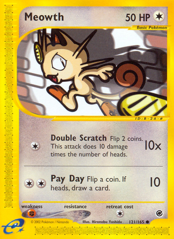 Meowth (121/165) [Expedition: Base Set] | Fandemonia Ltd