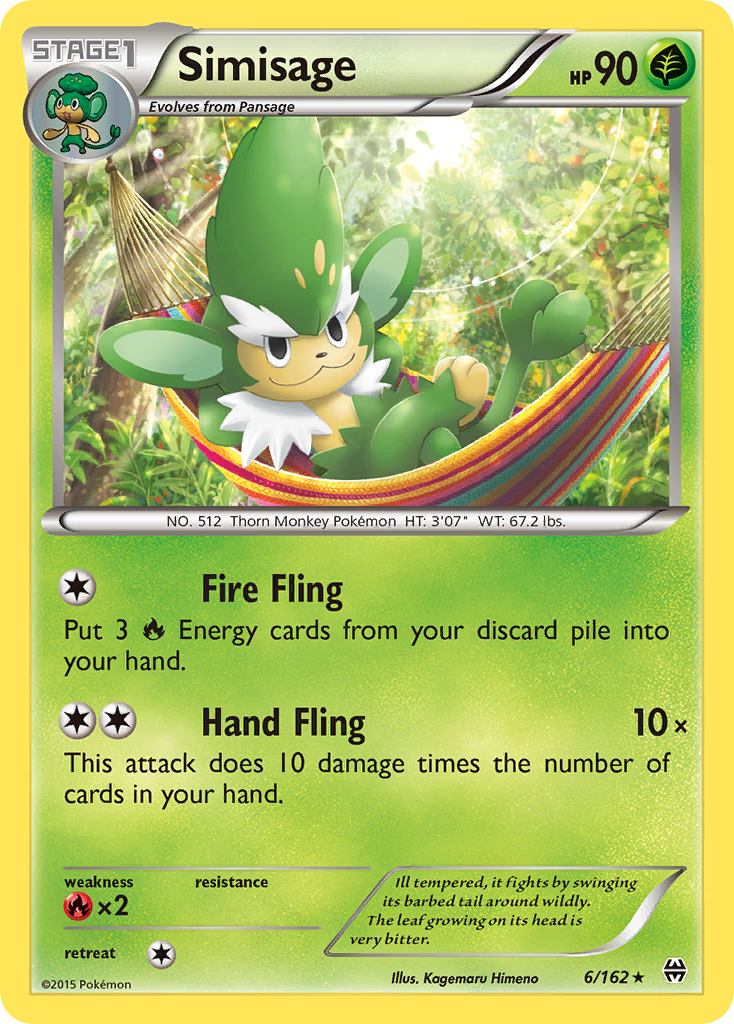 Simisage (6/162) [XY: BREAKthrough] | Fandemonia Ltd