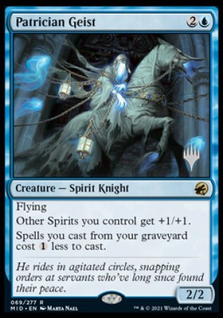 Patrician Geist (Promo Pack) [Innistrad: Midnight Hunt Promos] | Fandemonia Ltd