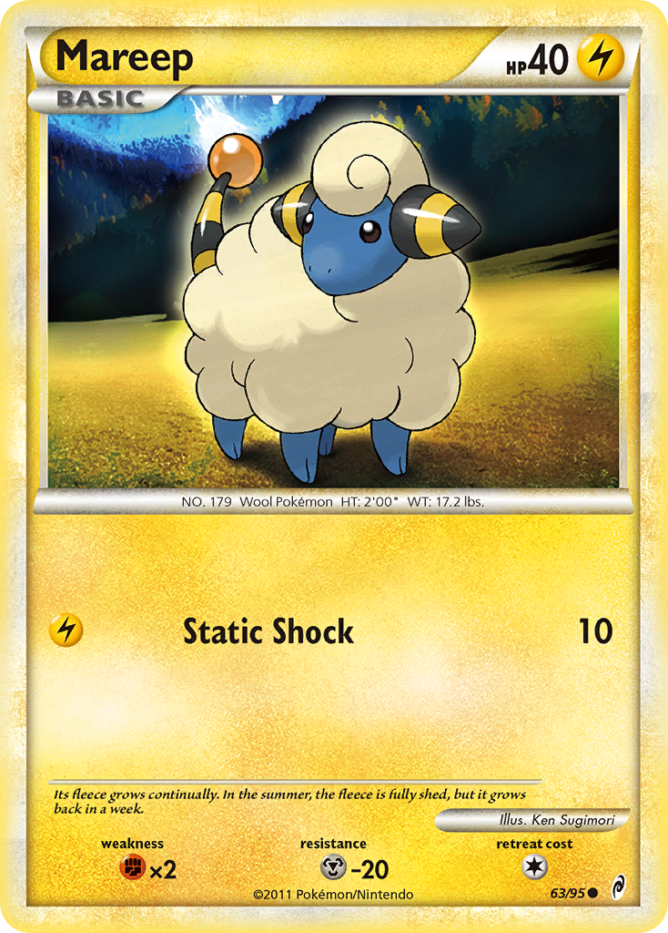 Mareep (63/95) [HeartGold & SoulSilver: Call of Legends] | Fandemonia Ltd