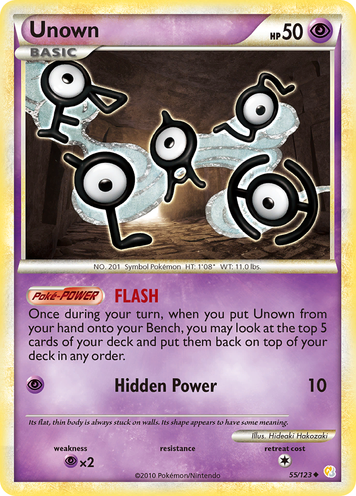 Unown (55/123) [HeartGold & SoulSilver: Base Set] | Fandemonia Ltd