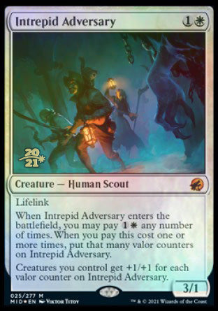 Intrepid Adversary [Innistrad: Midnight Hunt Prerelease Promos] | Fandemonia Ltd