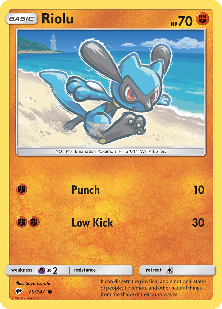 Riolu (70/147) [Sun & Moon: Burning Shadows] | Fandemonia Ltd