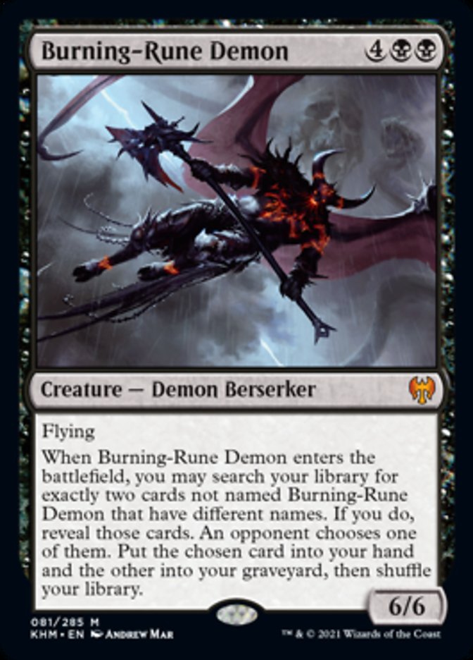 Burning-Rune Demon [Kaldheim] | Fandemonia Ltd