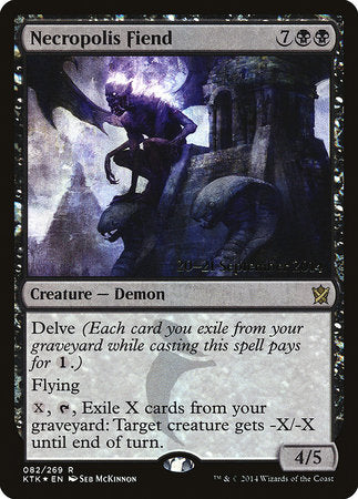 Necropolis Fiend [Khans of Tarkir Promos] | Fandemonia Ltd