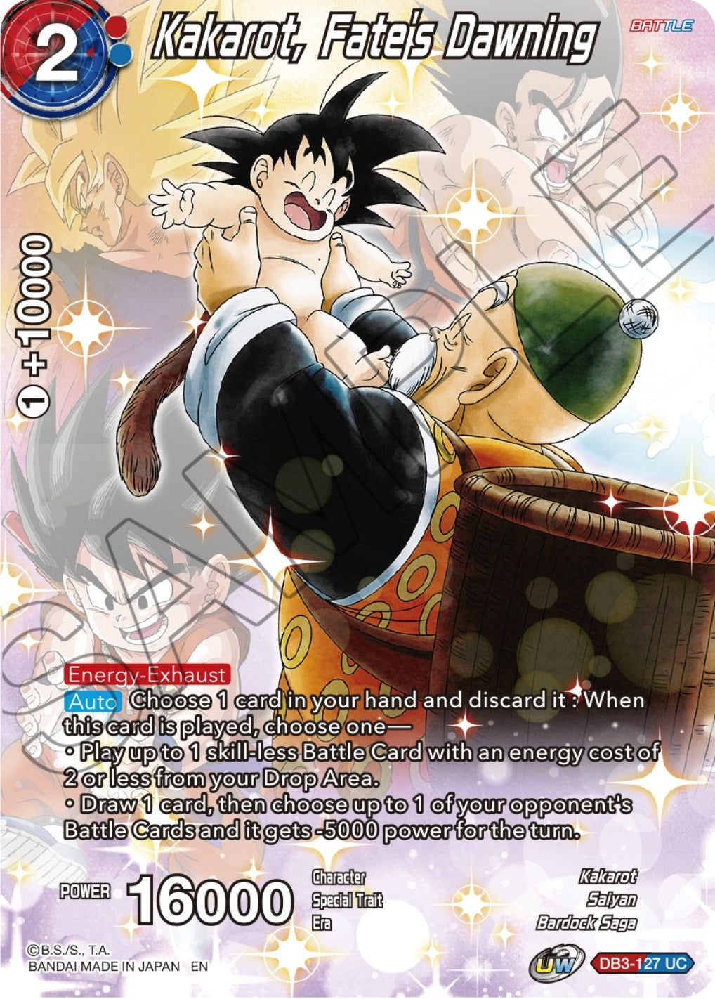 Kakarot, Fate's Dawning (DB3-127) [Theme Selection: History of Son Goku] | Fandemonia Ltd