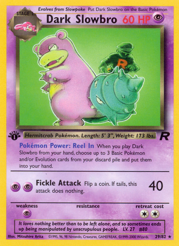 Dark Slowbro (29/82) [Team Rocket 1st Edition] | Fandemonia Ltd