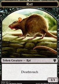 Rat (003) // Cat (001) Double-sided Token [Commander 2017 Tokens] | Fandemonia Ltd