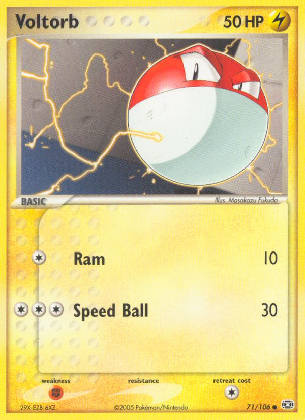 Voltorb (71/106) [EX: Emerald] | Fandemonia Ltd