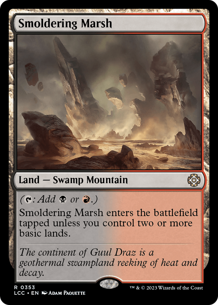 Smoldering Marsh [The Lost Caverns of Ixalan Commander] | Fandemonia Ltd