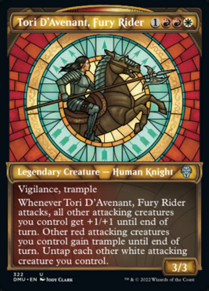 Tori D'Avenant, Fury Rider (Showcase) [Dominaria United] | Fandemonia Ltd