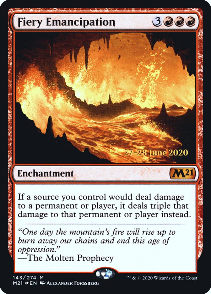 Fiery Emancipation  [Core Set 2021 Prerelease Promos] | Fandemonia Ltd