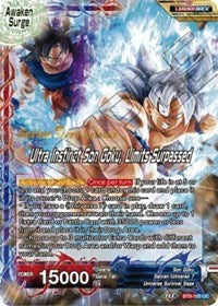 Son Goku // Ultra Instinct Son Goku, Limits Surpassed (Universal Onslaught) [BT9-100] | Fandemonia Ltd