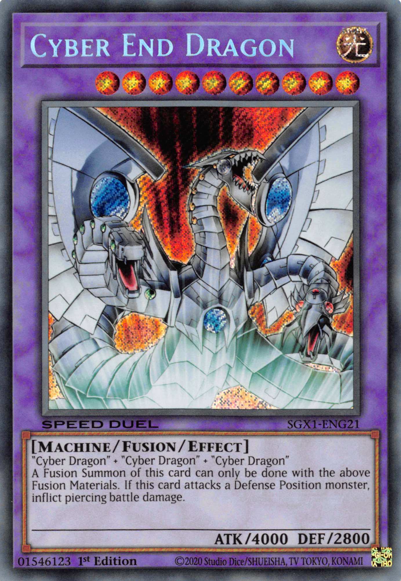 Cyber End Dragon [SGX1-ENG21] Secret Rare | Fandemonia Ltd