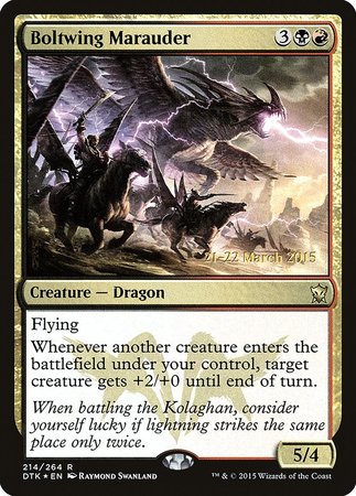 Boltwing Marauder [Dragons of Tarkir Promos] | Fandemonia Ltd