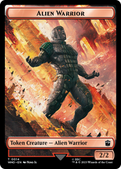 Alien Rhino // Alien Warrior Double-Sided Token [Doctor Who Tokens] | Fandemonia Ltd