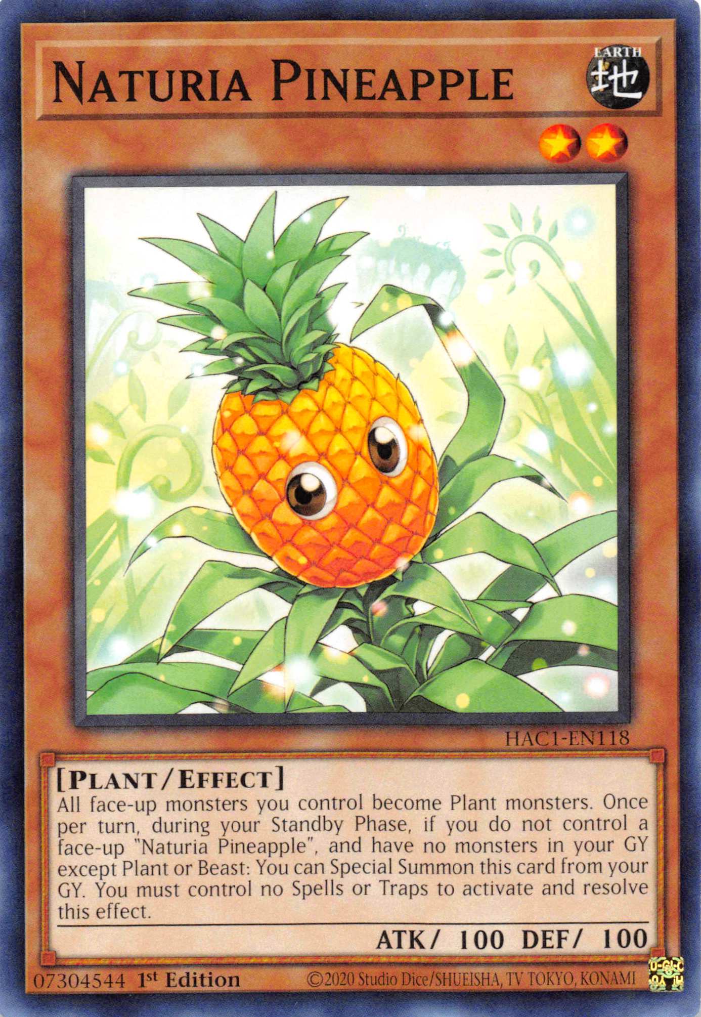 Naturia Pineapple (Duel Terminal) [HAC1-EN118] Parallel Rare | Fandemonia Ltd