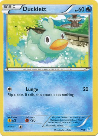 Ducklett (7/30) [XY: Trainer Kit 3 - Suicune] | Fandemonia Ltd