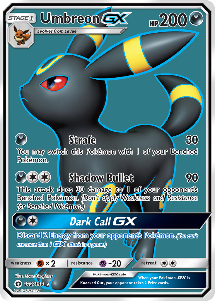 Umbreon GX (142/149) [Sun & Moon: Base Set] | Fandemonia Ltd